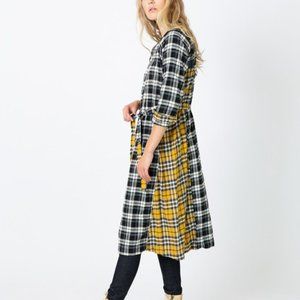 UQNATU Nomad Dress - Mixed Plaid Size Snall & Medium